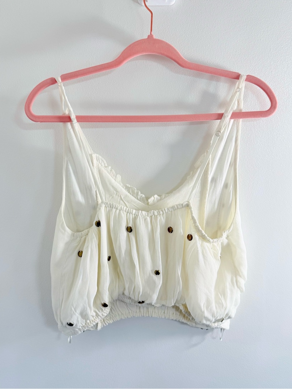 Free People Virgo Ivory Studded Camisole NWT - Picture 4 of 6